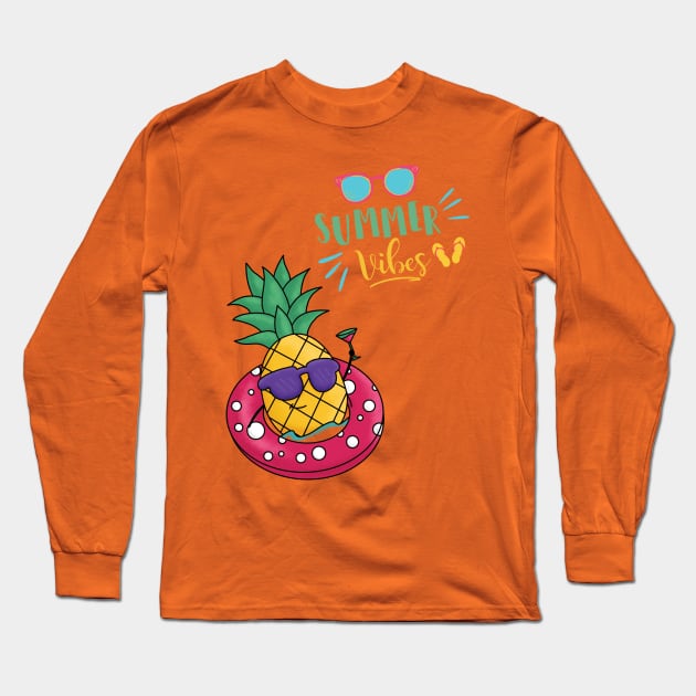 summer vibes Long Sleeve T-Shirt by rabbitCOE